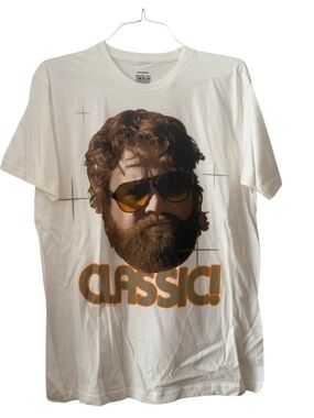 The Hangover Movie Alan Zach Galifianakas Classic T-Shirt White Men Size Large